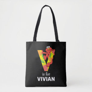 Elmo Alphabet V Vegetable Tote Bag