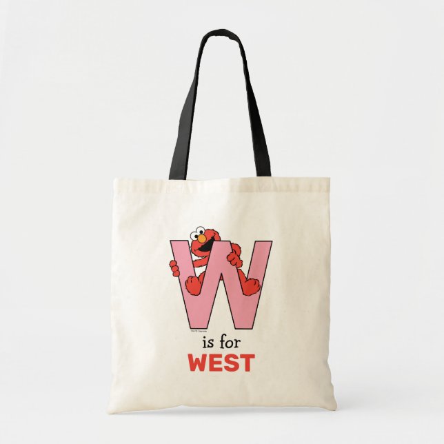 Elmo Alphabet | W Pink Tote Bag (Front)