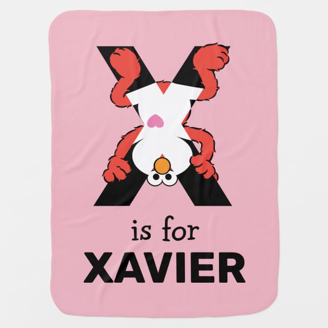 Elmo Alphabet | X Xray Baby Blanket (Front)