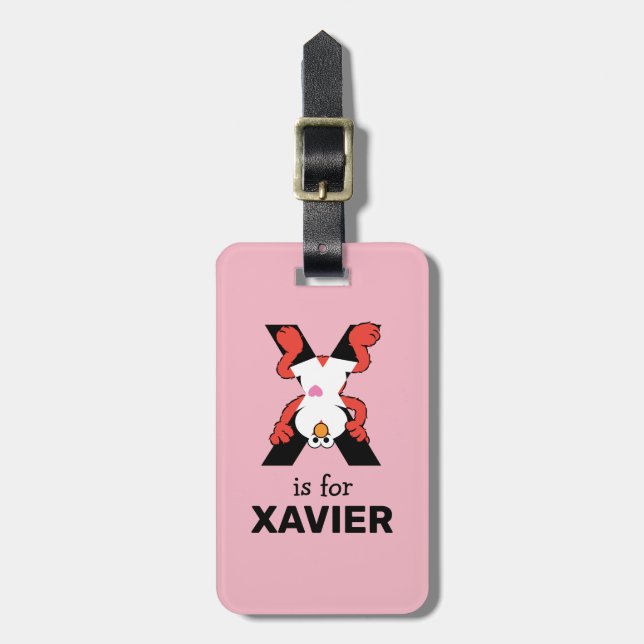 Elmo Alphabet | X Xray Luggage Tag (Front Vertical)