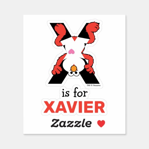 Elmo Alphabet  X Xray Sticker