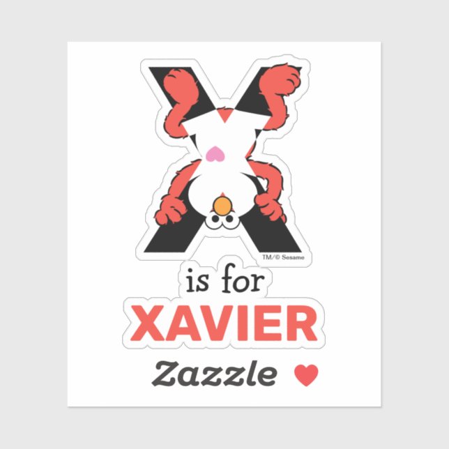 Elmo Alphabet | X Xray Sticker (Sheet)