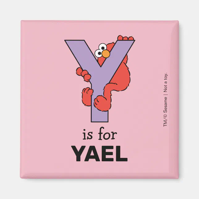 Elmo Alphabet | Y Purple Magnet | Zazzle