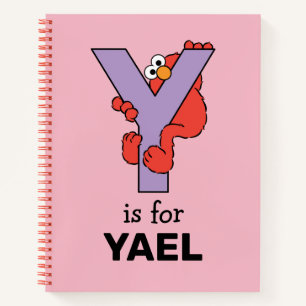 Elmo Alphabet Y Purple Notebook