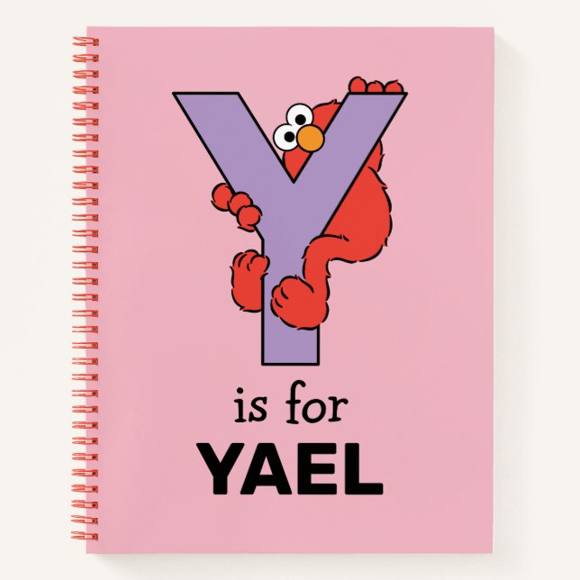 Elmo Alphabet | Y Purple Notebook (Front)