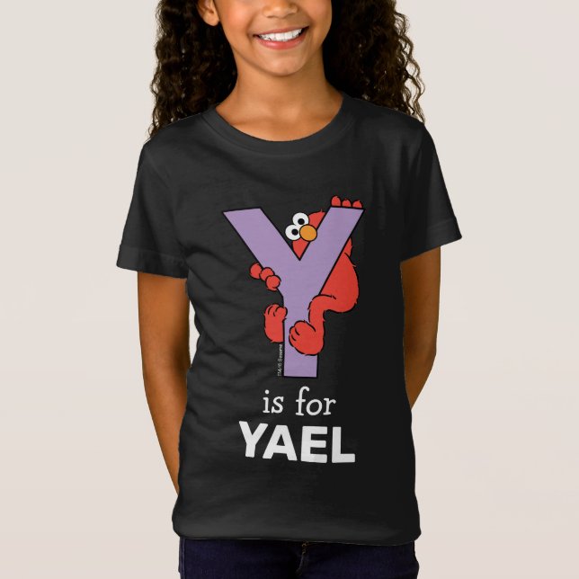 Elmo Alphabet | Y Purple T-Shirt (Front)
