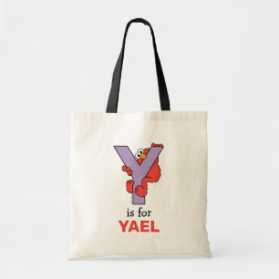 Elmo Alphabet Y Purple Tote Bag