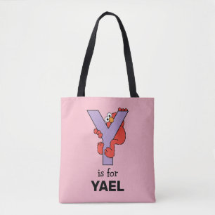 Elmo Alphabet   Y Purple Tote Bag
