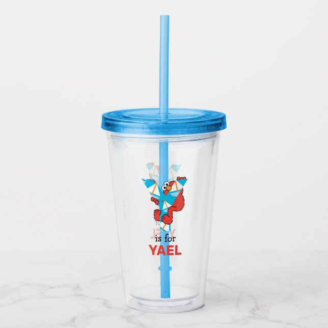 Elmo Alphabet | Y Yacht Acrylic Tumbler (Front)