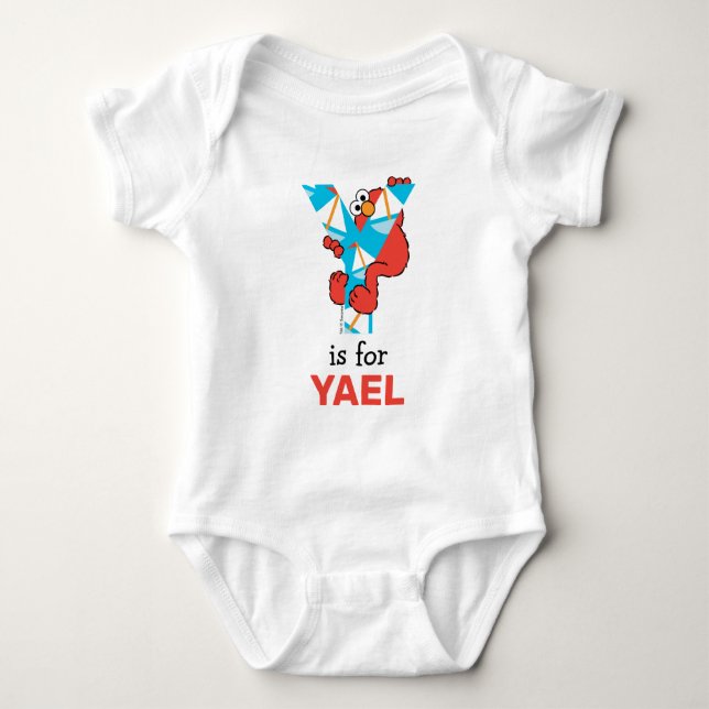 Elmo Alphabet | Y Yacht Baby Bodysuit (Front)