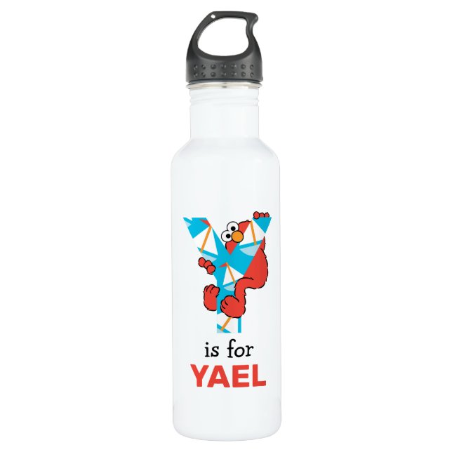 Elmo Alphabet | Y Yacht Stainless Steel Water Bottle (Front)