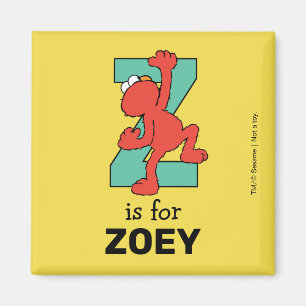 Elmo Alphabet   Z Teal Magnet