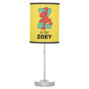 Elmo Alphabet   Z Teal Table Lamp
