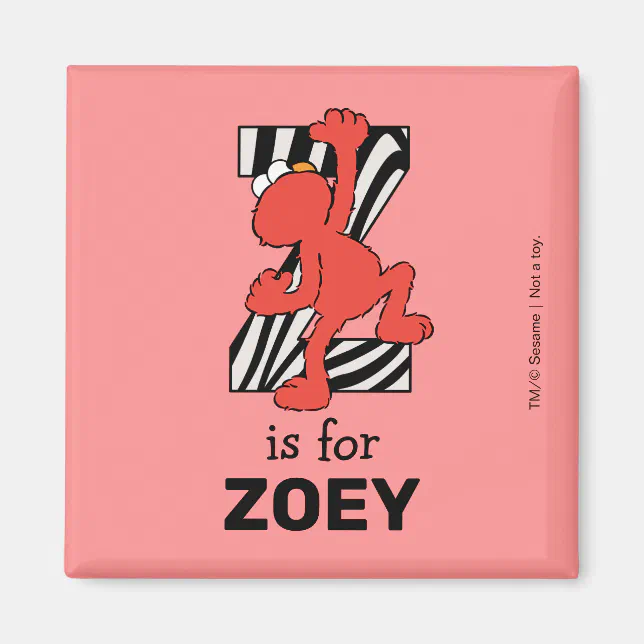 Elmo Alphabet | Z Zebra Magnet | Zazzle