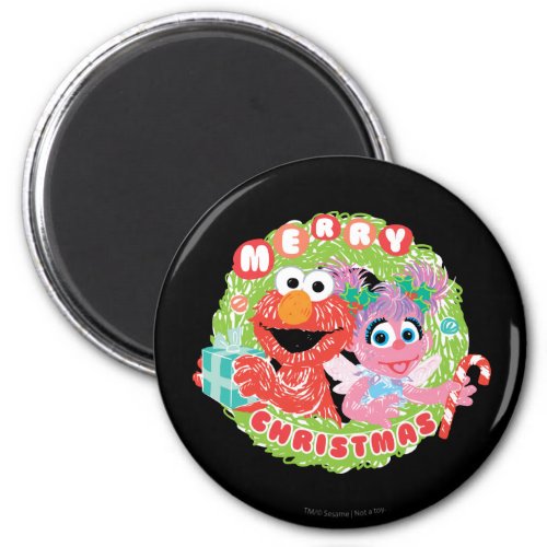 Elmo and Abby Scribble Magnet