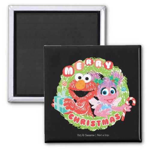 Elmo and Abby Scribble Magnet