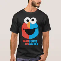  Sesame Street Cookie Monster Face Blue Tee T-Shirt : Clothing,  Shoes & Jewelry