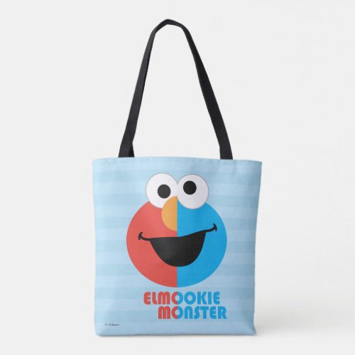 Elmo and Cookie Half Face Tote Bag