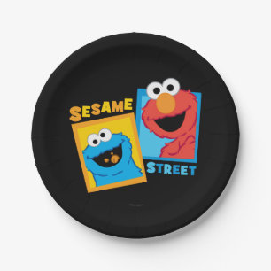 Elmo and Cookie Monster Friends Paper Plates