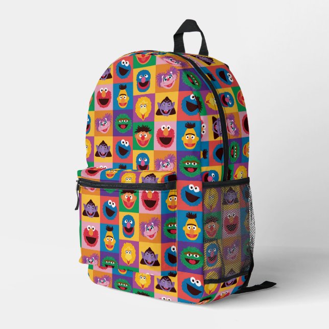 elmo mini backpack with name Elmo and Friends Printed Backpack