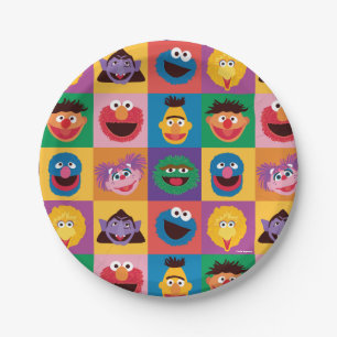Elmo and Friends Wrapping Paper Plates
