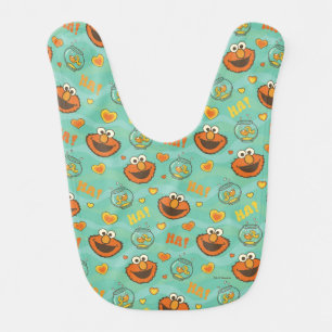 Elmo and Goldfish Pattern Baby Bib