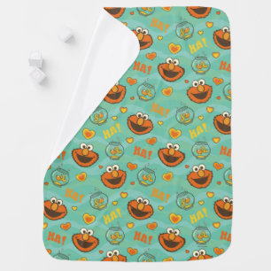 Elmo and Goldfish Pattern Baby Blanket