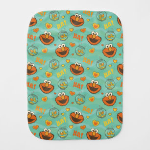 Elmo and Goldfish Pattern Baby Burp Cloth