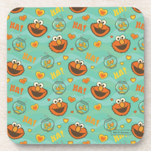 Elmo and Goldfish Pattern Beverage Coaster