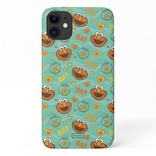 Elmo and Goldfish Pattern iPhone 11 Case