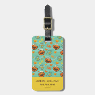 Elmo and Goldfish Pattern Luggage Tag