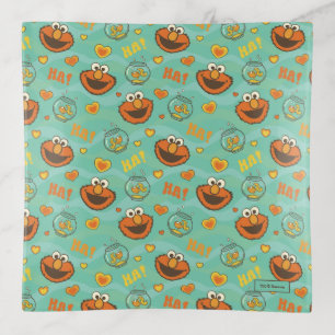 Elmo and Goldfish Pattern Trinket Tray