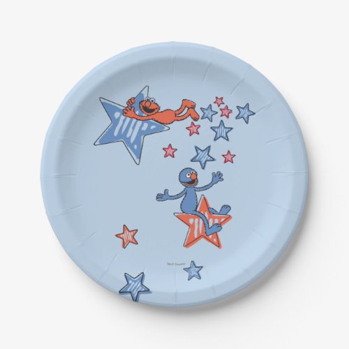 Elmo and Grover Among The Stars Paper Plates