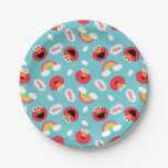Elmo and Rainbows Pattern Paper Plates