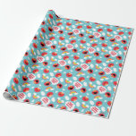 Elmo and Rainbows Pattern Wrapping Paper