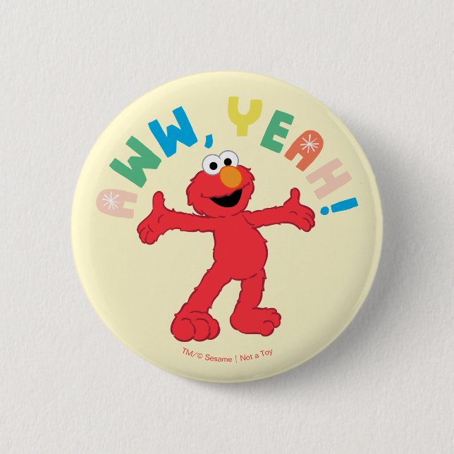 Elmo | Aww, Yeah! Button (Front)