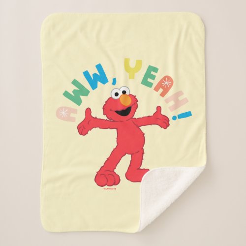 Elmo  Aww Yeah Sherpa Blanket
