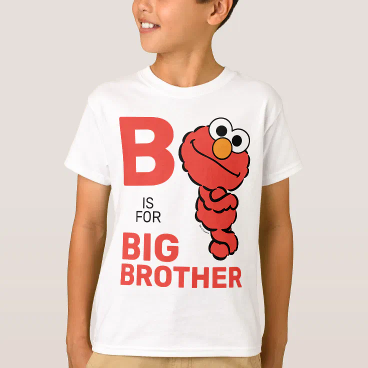 Elmo | B for Big Brother T-Shirt | Zazzle