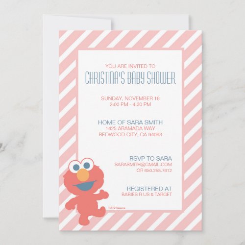 Elmo Baby Shower Invite