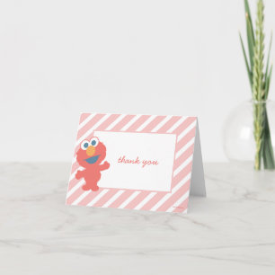 Elmo Baby Shower Thank You Card