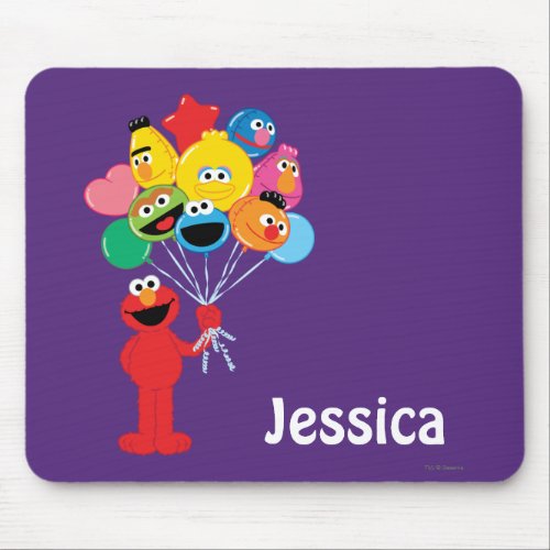 Elmo Balloons  Add Your Name Mouse Pad