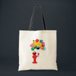 Elmo Balloons Tote Bag<br><div class="desc">Elmo, Oscar, Cookie Monster, Bert, Ernie, Big Bird, and Grover are in balloons ready to fly into the sky! This item is recommended for ages 13 . © 2014 Sesame Workshop. www.sesamestreet.org</div>