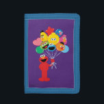 Elmo Balloons Tri-fold Wallet<br><div class="desc">Elmo,  Oscar,  Cookie Monster,  Bert,  Ernie,  Big Bird,  and Grover are in balloons ready to fly into the sky!    This item is recommended for ages 2 . ©  2014 Sesame Workshop. www.sesamestreet.org</div>
