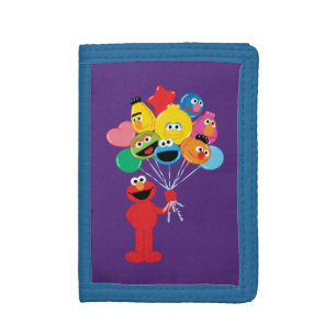 Elmo Balloons Trifold Wallet
