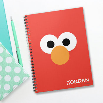 Elmo Big Face | Add Your Name Notebook by SesameStreet at Zazzle