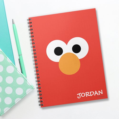 Elmo Big Face  Add Your Name Notebook