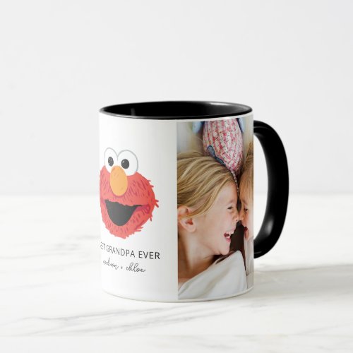 Elmo Big Face  Best Grandpa _ Photo Mug