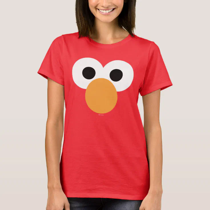 Elmo Big Face T-Shirt | Zazzle