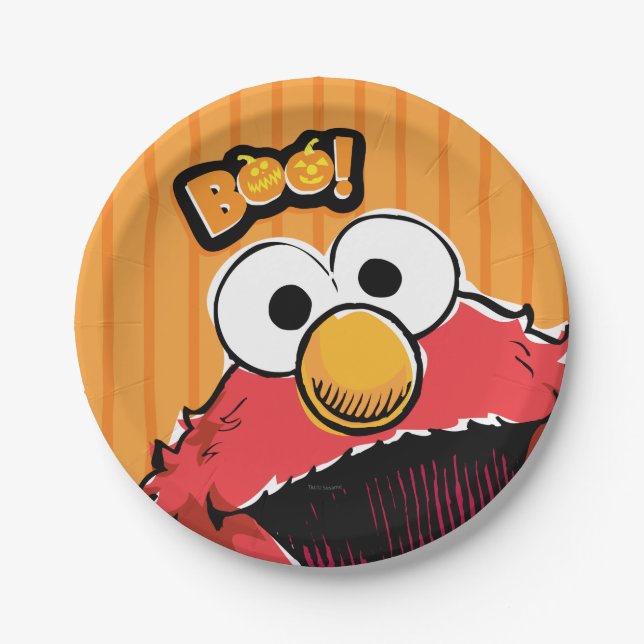 Elmo - Boo! Paper Plates (Front)