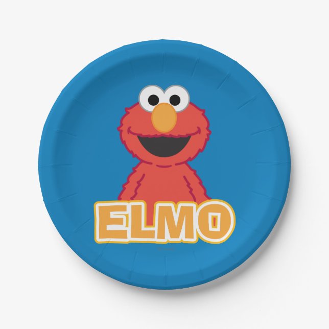 Elmo Classic Style Paper Plates (Front)